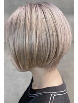 ポット バイ クレドガーデン 大宮東口店(pote by CRED GARDEN)&nbsp;前下がりショートボブ×ホワイトミルクティー透明感/大宮グランs