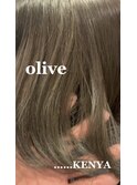 ブリーチなしダブルカラー☆オリーブ☆