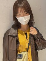 コフィー バイ メルト 吉祥寺(cofy by melt)&nbsp;【中澤彩乃】ウルフレイヤーシースルー前髪カシスブラウン