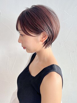 アイティーバイアルバム 松戸店(IT by ALBUM) ミニショート_グレージュカラーボブウルフ_ba422311