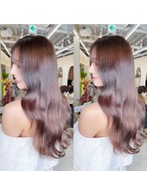 《透明感のある素敵な髪色に》ブリーチなしでなりたい髪色を叶えるダブルカラー♪【新宿/韓国ヘア/新宿】