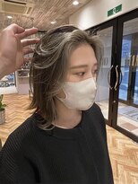 アース コアフュールボーテ 熊谷店(EARTH coiffure beaute) ミルクティーベージュフェイスフレーミングケアブリーチ