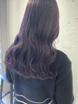 ラミ(L'ami) 寒色系カラー/透明感ラベンダーグレージュ/大人ロング