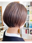 ショート チョコレート　モードヘア　大人ショート