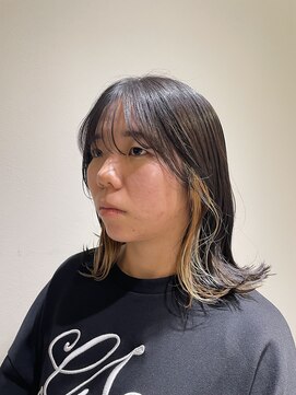 サラ ビューティー サイト 古賀店(SARA Beauty Sight) ブロンド/ブルーブラック/インナーカラー/韓国風ヘア