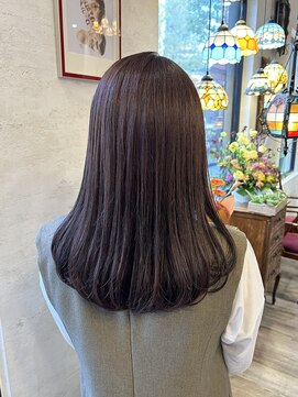 フェイバー 警固店(FAVOR) ピンクラベンダーブラウン/髪質改善/オージュア/縮毛矯正/天神