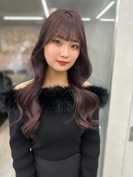 ロンド レア 天神大名店(Lond Le’a) ピンクカラー/暖色カラー/レイヤーカット/韓国ヘア/顔周りカット