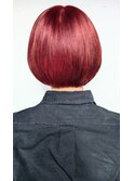 【maile】ブリーチあり/レッドカラー×ミニボブ