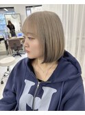 韓国カラー アンブレラカラー ベージュ ブラック