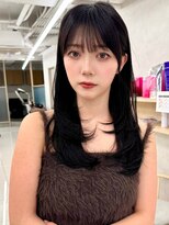 エジョン 三鷹店(Aejon) レイヤーロング/ヘルシースタイル/韓国ヘア/ベビーピンク/吉祥寺