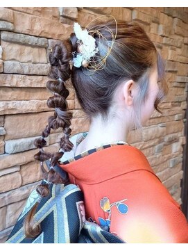 エノモト(ENOMOTO) 二十歳の集いヘアアレンジ振袖お着付