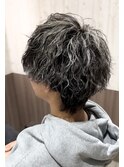 メンズカットカラーパーマ