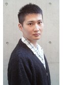 かき上げヘア　ニュアンスマッシュ　サイドパート　ビジネス