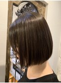 ぱっつんボブ