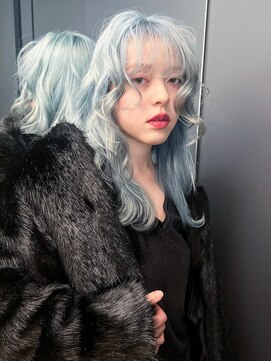 アルバム 渋谷パルコ(ALBUM) ミディアムボブ顔周りレイヤー韓国ヘアおくれ毛_F30631