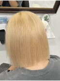 ブリーチ2回で出来るブロンドヘアー