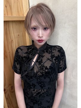 リリック(LYLICK) 似合わせショートヘア×似合わせハイトーンベージュ