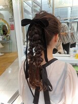 キミトヘアデザインアンドスパ(Kimito Hair design&spa)&nbsp;ツインアレンジ/ヘアセット/お呼ばれヘア/ヘアアレンジ/新丸子