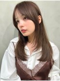 レイヤーカット　ロングレイヤー　顔まわりレイヤー　小顔カット
