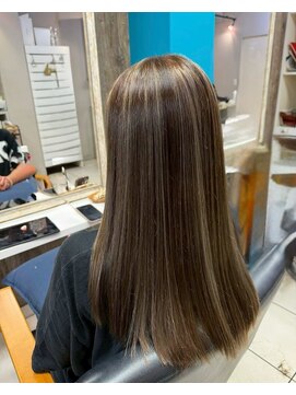 白髪ぼかしハイライト♪