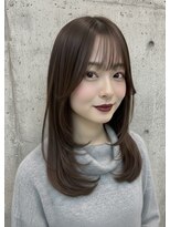 ムルチュラカメアリ(muruchura KAMEARI)&nbsp;小顔レイヤー×ショコラグレージュで魅せる大人可愛いロング