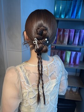 シャルムバイケンジ(Charm.by KENJE) 【タイトカチモリ】結婚式銀座お団子カチモリタイトヘアセット