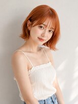 ソルナ 仁川(SOLUNA)&nbsp;夏映えオレンジブラウンボブ