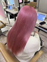 アジールヘア 所沢プロペ通り店(agir hair) ピンクカラー ブリーチカラー