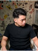 オールバックビジネススタイル