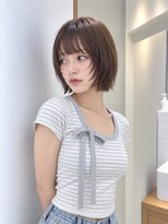 フォト 新宿三丁目(foto)&nbsp;地毛風縮毛矯正韓国風顔まわりレイヤー小顔ボブ切りっぱなしボブ