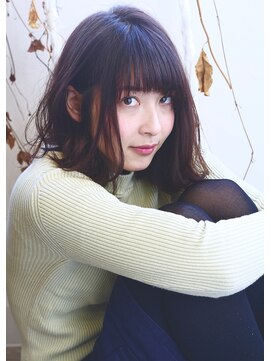 シーン(hair design SCENE) 《SCENE 林 担当♪ 》愛されミディ♪ナチュラルブラウンカラー♪