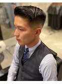 かきあげフェードサイドパートショート