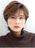 【富雄nao*c tres】大人かわいい小顔☆ナチュラルショートボブ