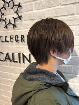 ビューティー エールフォルム 浜松有玉店(BEAUTY YELLFORME) 襟足スッキリショート×オリーブベージュ