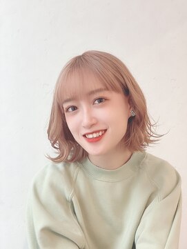 アレンヘアー 池袋店(ALLEN hair) 切りっぱなしボブ×ハイトーンへア