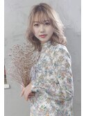【viewt hair】サファリベージュ × ラフウェーブ　福山市