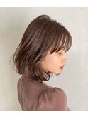 ゆるっとボブ/イメチェンヘアスタイル/骨格矯正/前髪パーマ