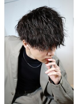 リップスヘアー 銀座(LIPPS hair) 波ツイストパーマ　トラッドマッシュ　銀座美容室