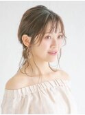 三軒茶屋_レディース_コテ巻き_アップスタイル_ヘアセット_モテ