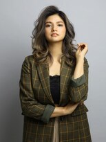 ヘアーカッティングガーデン ジャック モアザン 松山店&nbsp;バレイヤージュ/かき上げミディアム［松山市駅/白髪ぼかし］