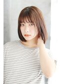 【Loamio】ワイドバングツヤ感ボブ【30代/40代/50代/60代】