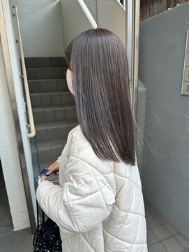 ローレンジウ(LOREN JU) 透明感髪質改善ベージュダブルカラーミルクティーグレージュ