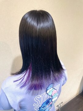 スーパーカット 元町店(SUPER CUT) 髪質改善 インナーカラー ラベンダー×ブラック