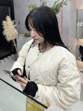 SSAW 顔周りレイヤー/チャコールグレー