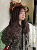 ショコラブラウン/レイヤーカット/透明感