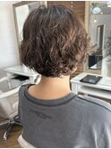 大人可愛いボブパーマ