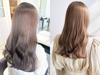 トーン(TONE)の写真/ブリーチ有無どちらでも叶えるトレンドカラー！ダメージレスにこだわった髪質改善カラーで艶髪に◎