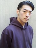 かき上げヘア　サイドパート　ビジネス