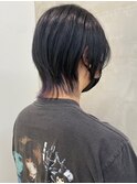 【ウルフカット】インナーカラー ウルフカット