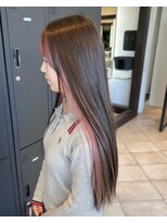 リブ バイ ボクノ(Liv by bokuno)&nbsp;髪質改善/縮毛矯正/インナーカラー/ケアブリーチ/ピンク